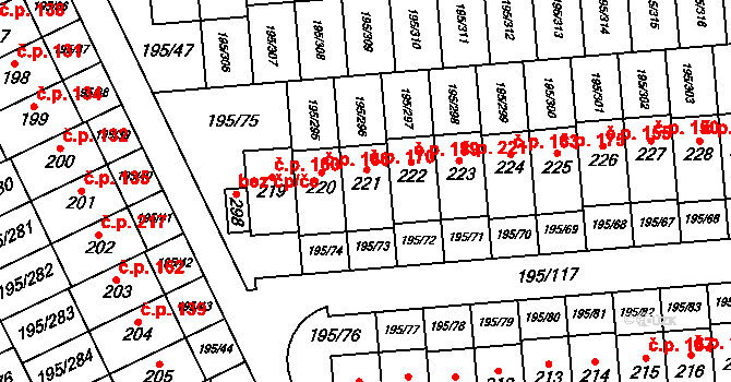 Lešany 170, Nelahozeves na parcele st. 221 v KÚ Lešany u Nelahozevsi, Katastrální mapa