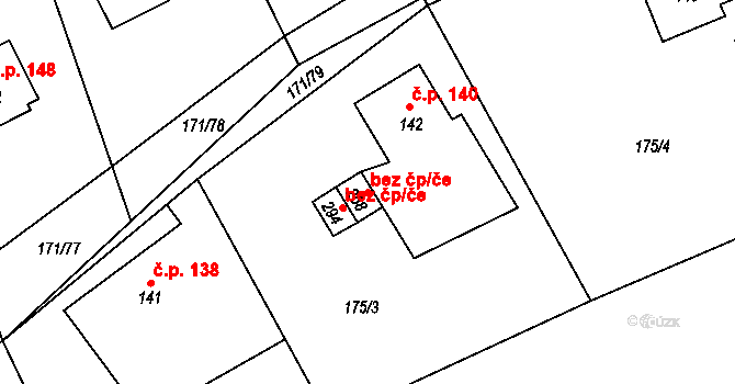 Chromeč 42126126 na parcele st. 258 v KÚ Chromeč, Katastrální mapa