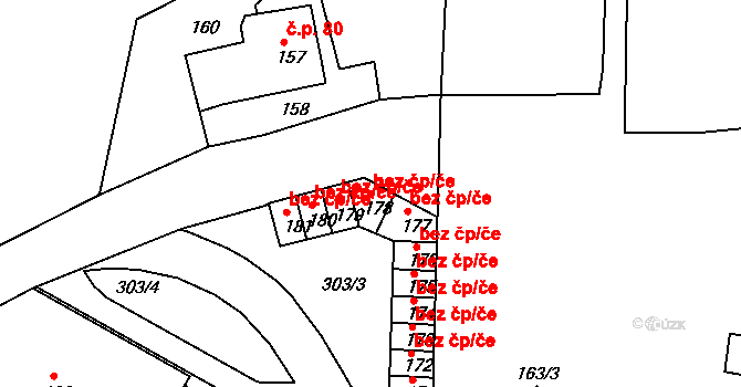 Krnov 45662126 na parcele st. 178 v KÚ Krnov-Horní Předměstí, Katastrální mapa