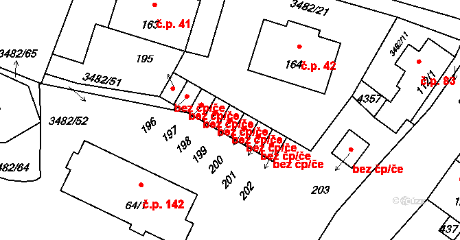 Kozojedy 48584126 na parcele st. 199 v KÚ Kozojedy u Kralovic, Katastrální mapa
