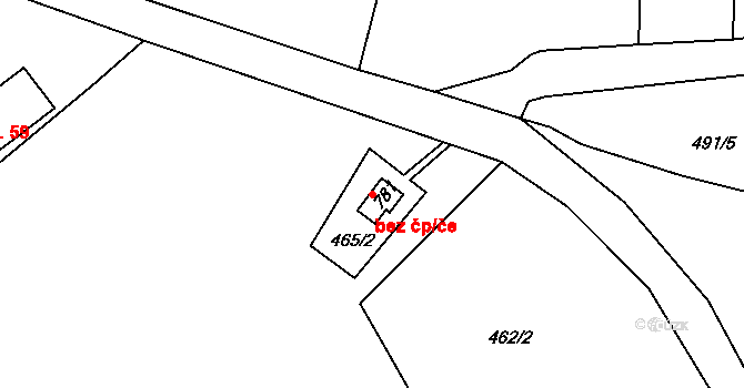 Děčín 38438127 na parcele st. 781 v KÚ Bělá u Děčína, Katastrální mapa