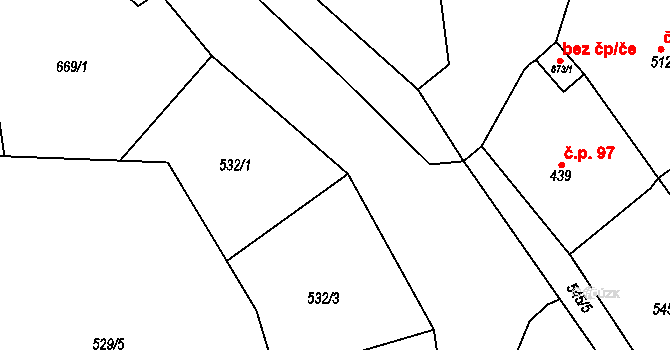 Opatov 40150127 na parcele st. 675 v KÚ Opatov v Čechách, Katastrální mapa