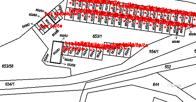 Albrechtice 42482127 na parcele st. 653/44 v KÚ Albrechtice u Českého Těšína, Katastrální mapa
