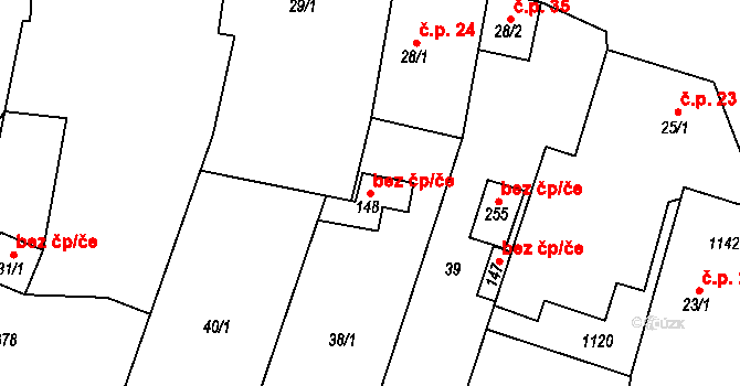 Zvíkovec 47238127 na parcele st. 148 v KÚ Zvíkovec, Katastrální mapa
