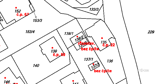 Nové Město na Moravě 47426128 na parcele st. 137/2 v KÚ Rokytno na Moravě, Katastrální mapa