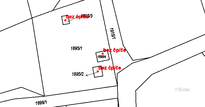 Třinec 48404128 na parcele st. 1895/4 v KÚ Lyžbice, Katastrální mapa