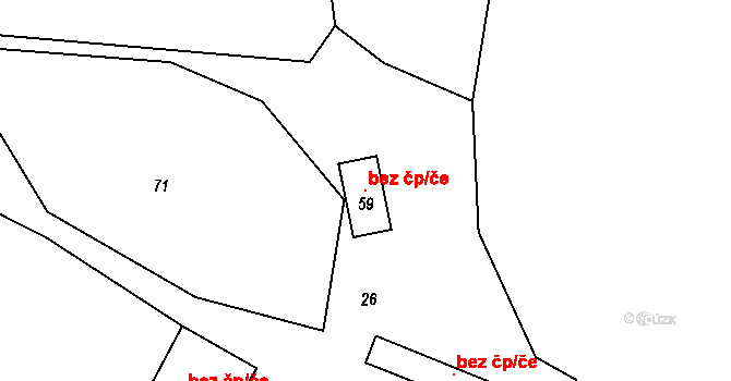 Netvořice 120067129 na parcele st. 59 v KÚ Tuchyně, Katastrální mapa