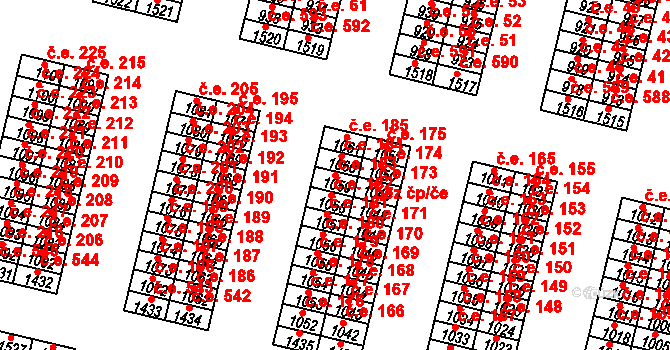 Řetenice 183, Teplice na parcele st. 1059 v KÚ Teplice-Řetenice, Katastrální mapa