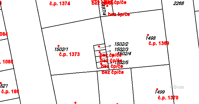 Praha 40462129 na parcele st. 1502/3 v KÚ Holešovice, Katastrální mapa