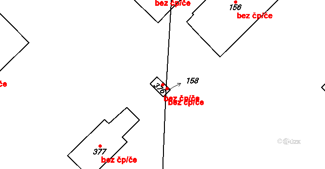 Horní Počaply 45334129 na parcele st. 376 v KÚ Horní Počaply, Katastrální mapa