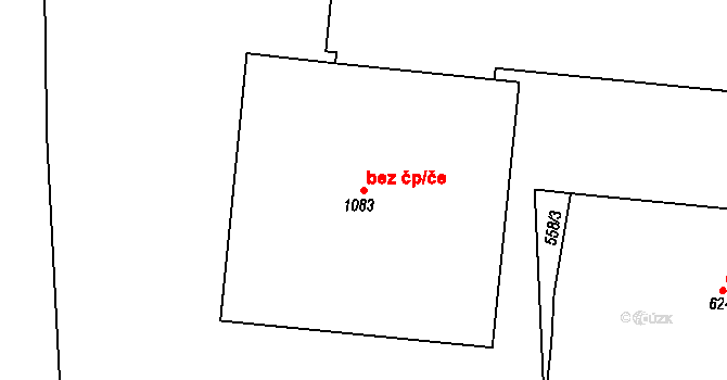 Velký Osek 46092129 na parcele st. 1083 v KÚ Velký Osek, Katastrální mapa