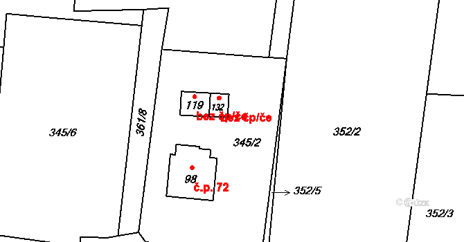 Třinec 46476130 na parcele st. 228 v KÚ Kojkovice u Třince, Katastrální mapa