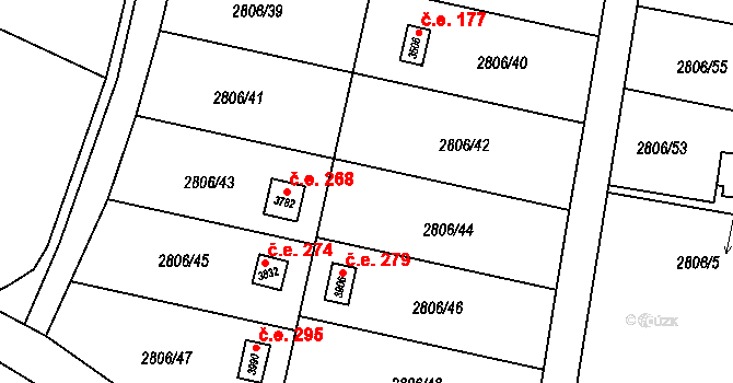 Klatovy II 398, Klatovy na parcele st. 6892 v KÚ Klatovy, Katastrální mapa