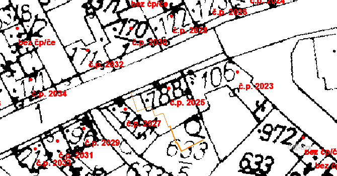 Podlusky 2025, Roudnice nad Labem na parcele st. 788 v KÚ Podlusky, Katastrální mapa