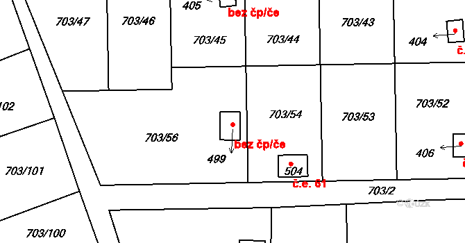 Bečov 62, Katastrální mapa