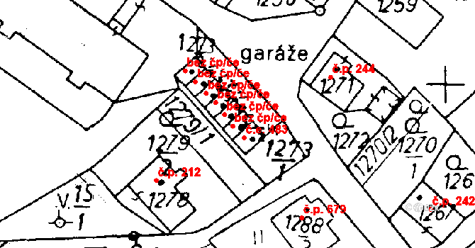 Rychnov u Jablonce nad Nisou 484 na parcele st. 1273/3 v KÚ Rychnov u Jablonce nad Nisou, Katastrální mapa