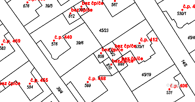 Jablonné v Podještědí 39753131 na parcele st. 535/2 v KÚ Jablonné v Podještědí, Katastrální mapa