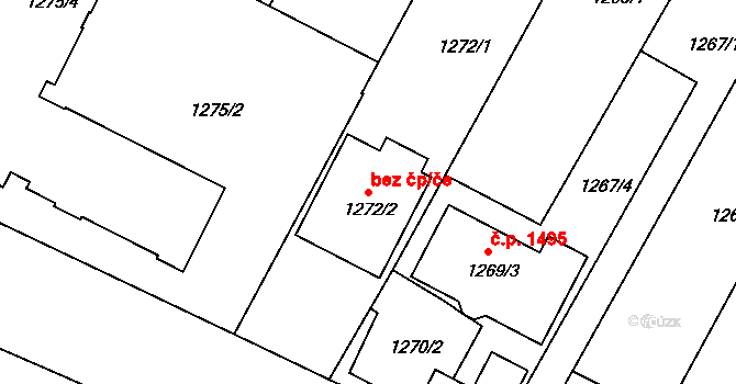 Bzenec 44543131 na parcele st. 1272/2 v KÚ Bzenec, Katastrální mapa