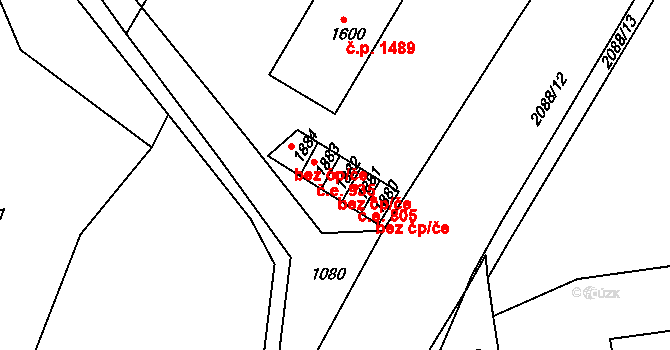 Náchod 46496131 na parcele st. 1882 v KÚ Náchod, Katastrální mapa