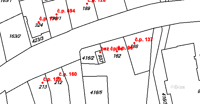Zlín 47862131 na parcele st. 937 v KÚ Prštné, Katastrální mapa