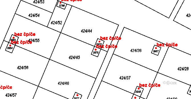 Rožnov pod Radhoštěm 48475131 na parcele st. 3976 v KÚ Rožnov pod Radhoštěm, Katastrální mapa