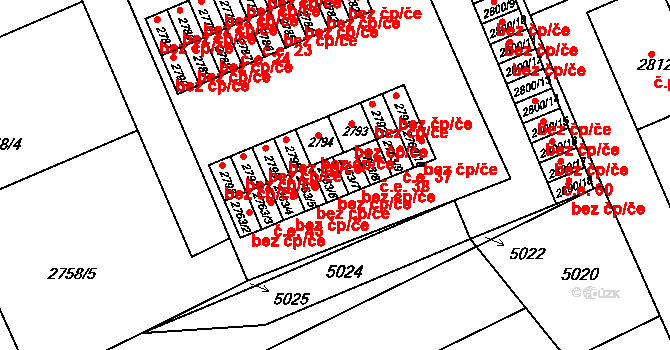 Slavkov u Brna 48799131 na parcele st. 2763/6 v KÚ Slavkov u Brna, Katastrální mapa