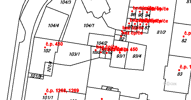 Sokolov 49751131 na parcele st. 103/2 v KÚ Sokolov, Katastrální mapa