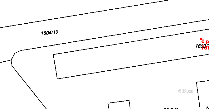 Pražské Předměstí 724,725,726,727,728,, Jaroměř na parcele st. 1603/7 v KÚ Jaroměř, Katastrální mapa