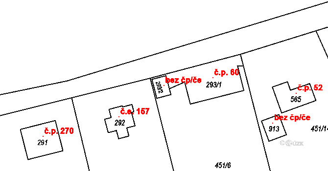 Čisovice 100718132 na parcele st. 293/2 v KÚ Čisovice, Katastrální mapa