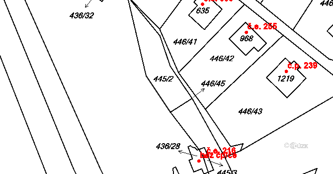 Kamenný Újezdec 215, Kamenný Přívoz, Katastrální mapa