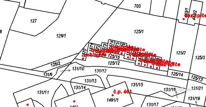 Příbram 42335132 na parcele st. 1573 v KÚ Březové Hory, Katastrální mapa
