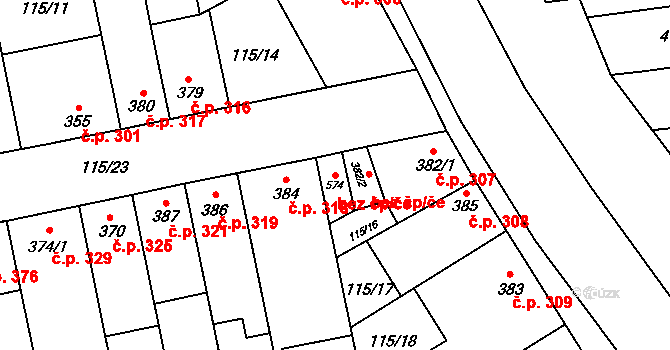 Letonice 39712133 na parcele st. 574 v KÚ Letonice, Katastrální mapa