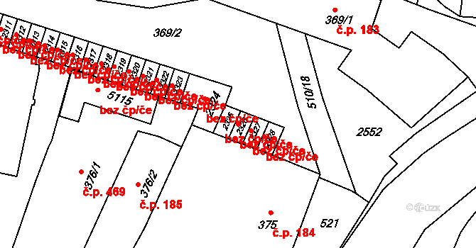 Hranice 49177133 na parcele st. 2326 v KÚ Hranice, Katastrální mapa