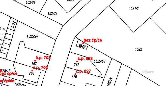 Třebechovice pod Orebem 51207133 na parcele st. 2643 v KÚ Třebechovice pod Orebem, Katastrální mapa