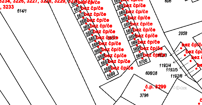 Jablonec nad Nisou 2288, Katastrální mapa