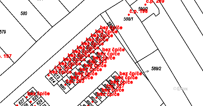 Přerov 38175134 na parcele st. 602/11 v KÚ Újezdec u Přerova, Katastrální mapa