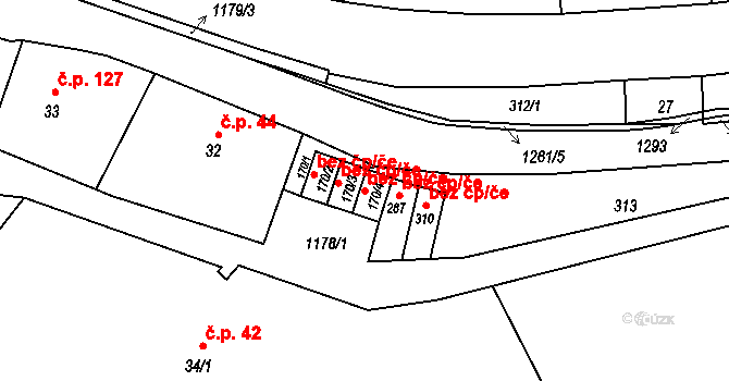 Česká Kamenice 40668134 na parcele st. 170/4 v KÚ Horní Kamenice, Katastrální mapa