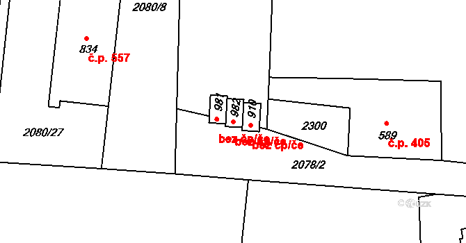 Nová Bystřice 41901134 na parcele st. 982 v KÚ Nová Bystřice, Katastrální mapa