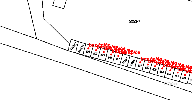 Mohelno 42271134 na parcele st. 807 v KÚ Mohelno, Katastrální mapa