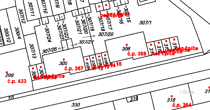 Velké Opatovice 44076134 na parcele st. 310/4 v KÚ Velké Opatovice, Katastrální mapa