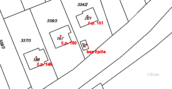 Bystročice 40827135 na parcele st. 202 v KÚ Bystročice, Katastrální mapa
