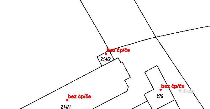 Okříšky 41718135 na parcele st. 214/2 v KÚ Nové Petrovice, Katastrální mapa