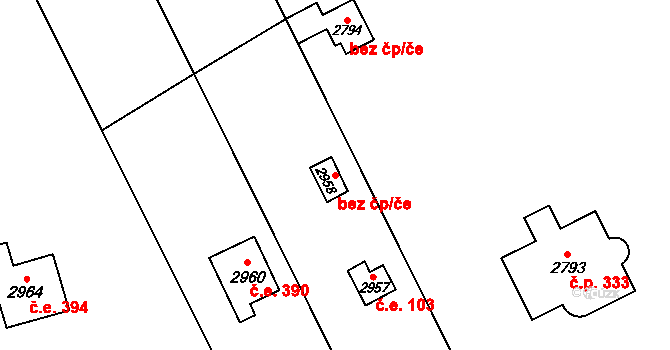 Dobřichovice 45682135 na parcele st. 2958 v KÚ Dobřichovice, Katastrální mapa
