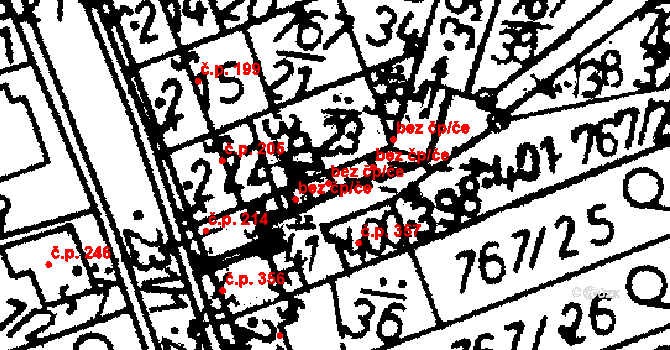 Bernartice 79008135 na parcele st. 398 v KÚ Bernartice u Milevska, Katastrální mapa