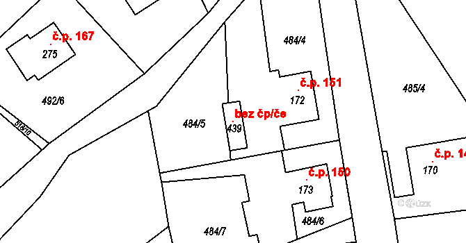 Fryšava pod Žákovou horou 115790136 na parcele st. 439 v KÚ Fryšava pod Žákovou horou, Katastrální mapa