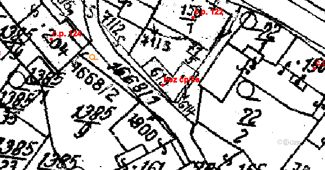 Krucemburk 38707136 na parcele st. 613 v KÚ Krucemburk, Katastrální mapa