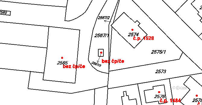 Česká Lípa 94667136 na parcele st. 2567/3 v KÚ Česká Lípa, Katastrální mapa