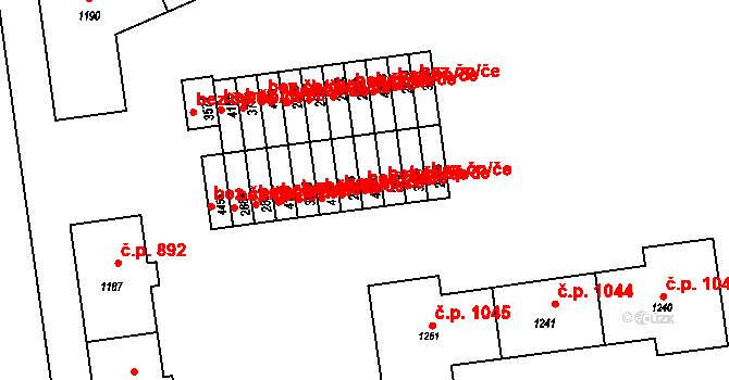Rožnov pod Radhoštěm 41330137 na parcele st. 4156 v KÚ Rožnov pod Radhoštěm, Katastrální mapa