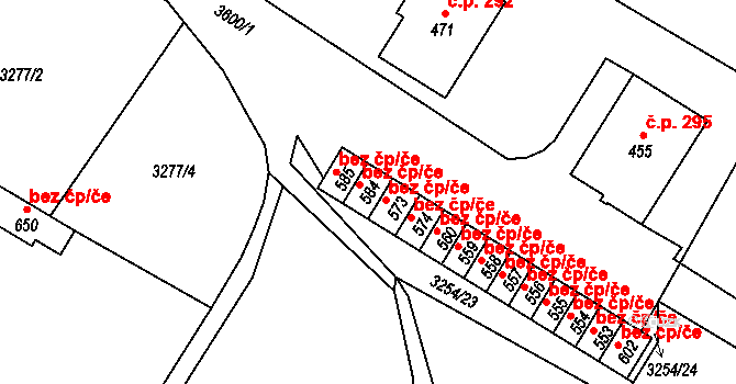 Spálov 42649137 na parcele st. 584 v KÚ Spálov, Katastrální mapa