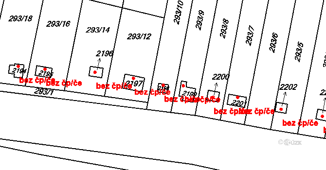 Chropyně 43216137 na parcele st. 2198 v KÚ Chropyně, Katastrální mapa
